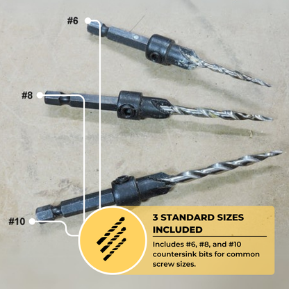 Countersink Drill Bit Set