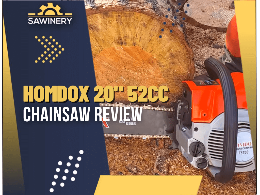 Homdox 52CC Chainsaw Review 2024 Sawinery