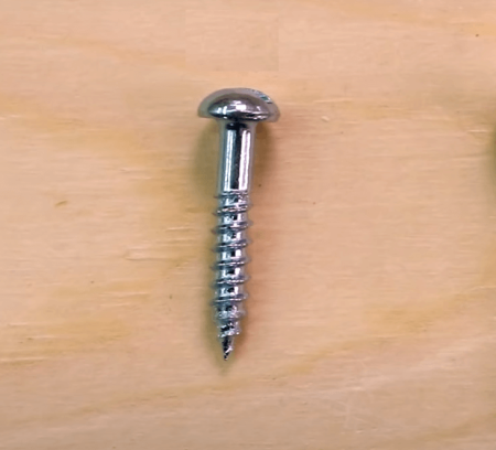 #6 screw on wooden surface